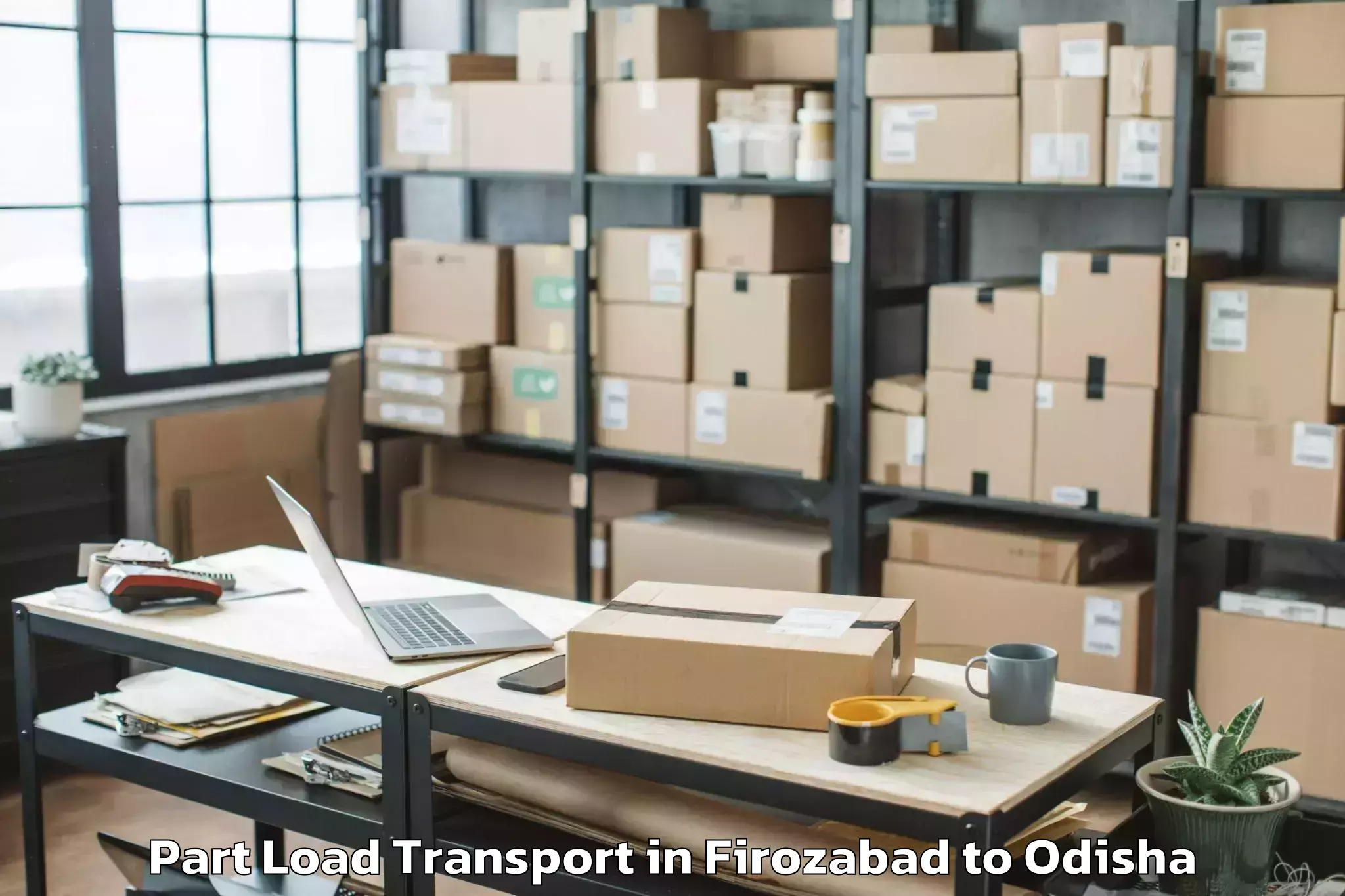 Trusted Firozabad to Tikabali Part Load Transport